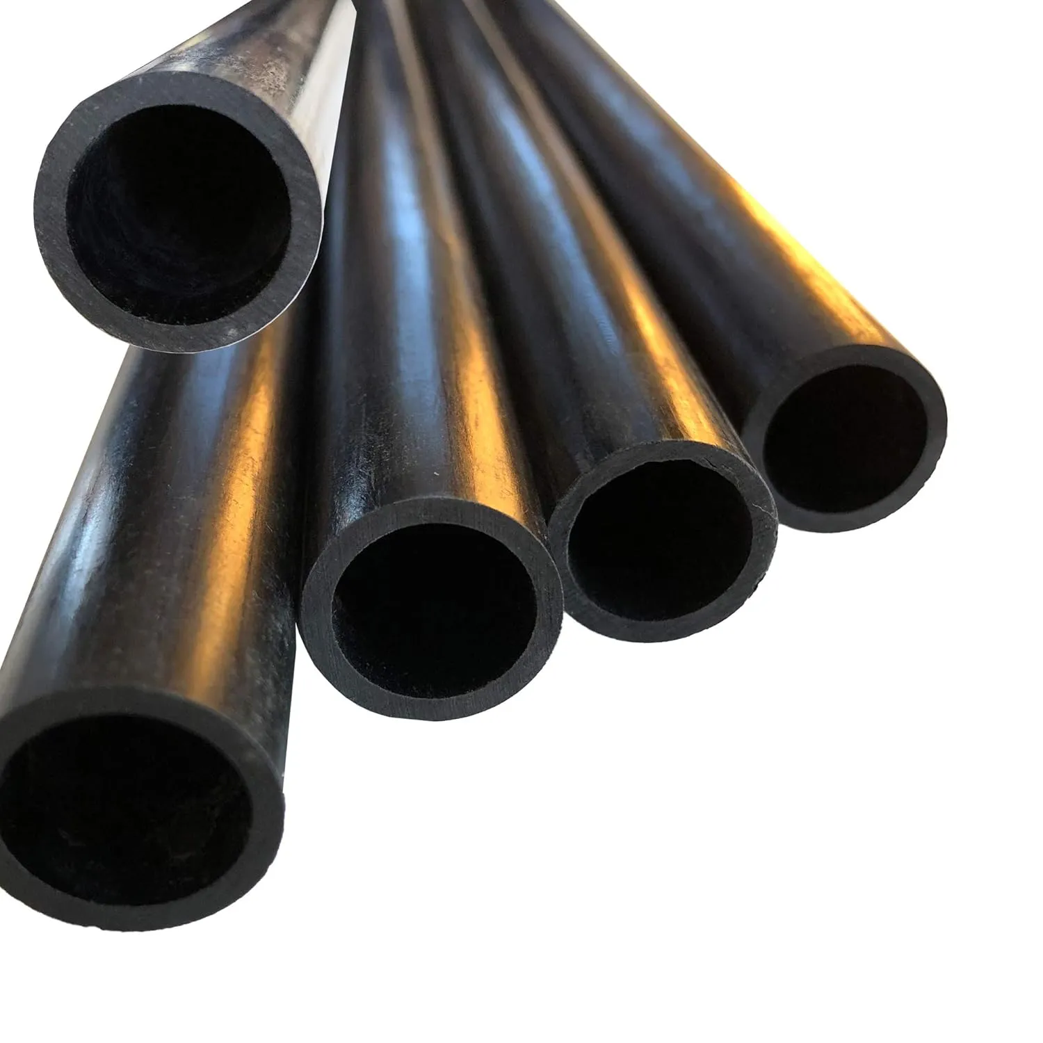 – Carbon Fiber Tube - 12mm X 8mm x 1000mm – Pultruded Round Hollow Carbon Fiber rods Black Matte Finish - Pure Carbon Fibre Hollow Tube shafts - for RC Planes-Drones, Boat DIY Craft Projects