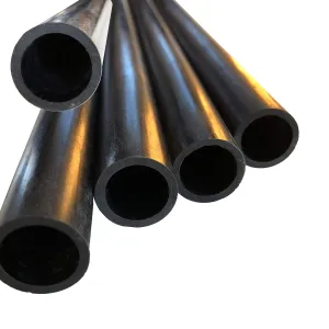 – Carbon Fiber Tube - 12mm X 8mm x 1000mm – Pultruded Round Hollow Carbon Fiber rods Black Matte Finish - Pure Carbon Fibre Hollow Tube shafts - for RC Planes-Drones, Boat DIY Craft Projects
