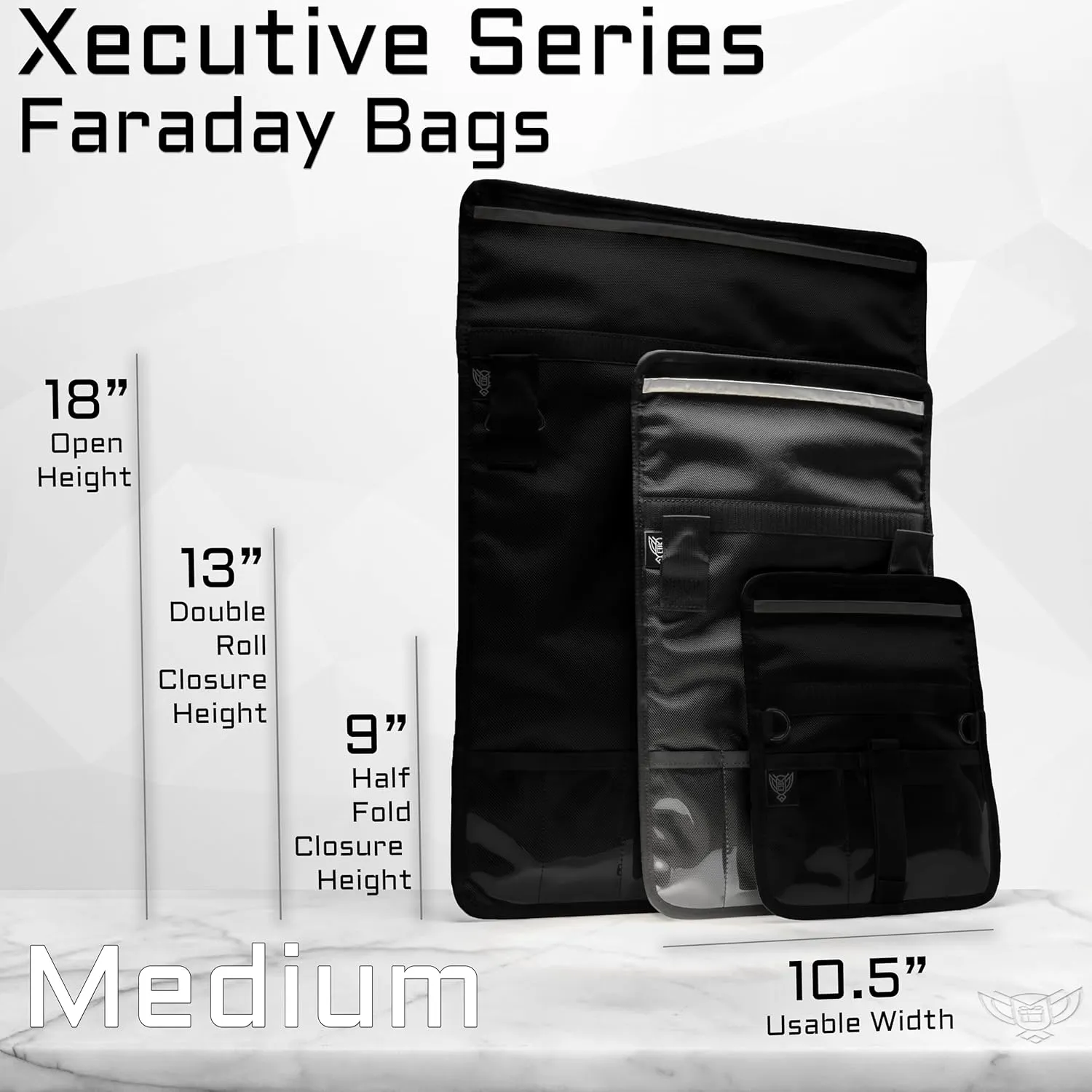 ~ Faraday Bag for Tablets and Other Medium Size Electronics ~ Data Security for Executive Travel ~ Shoulder Strap Included ~ Tracking/Hacking Defense
