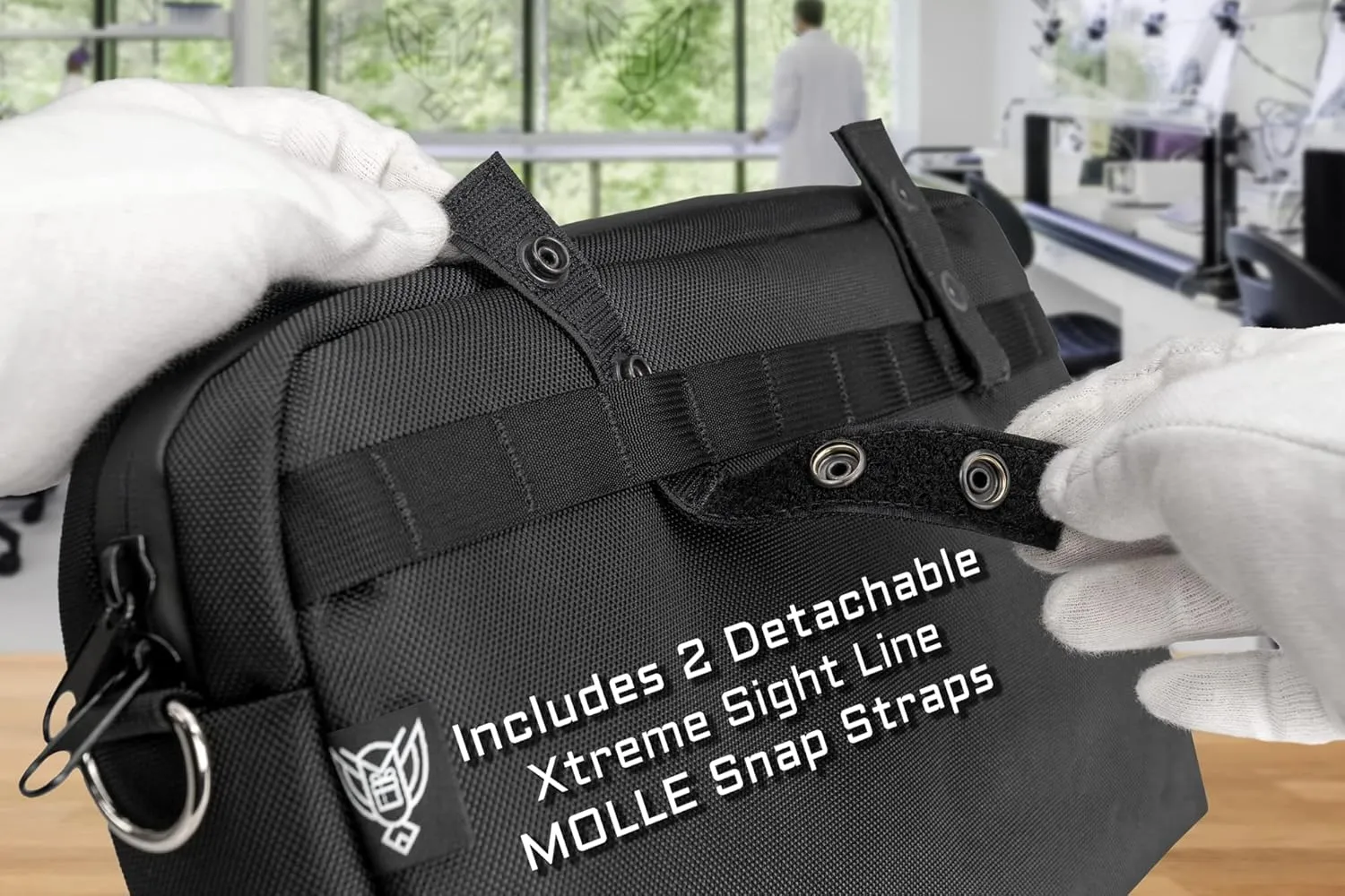 ~ Xecutive Transport Faraday Duffel Bag with Removable XTECH Pouch for Computer Towers and Other Large Electronics ~ Data Security ~ Shoulder Strap Included ~ Coyote Brown