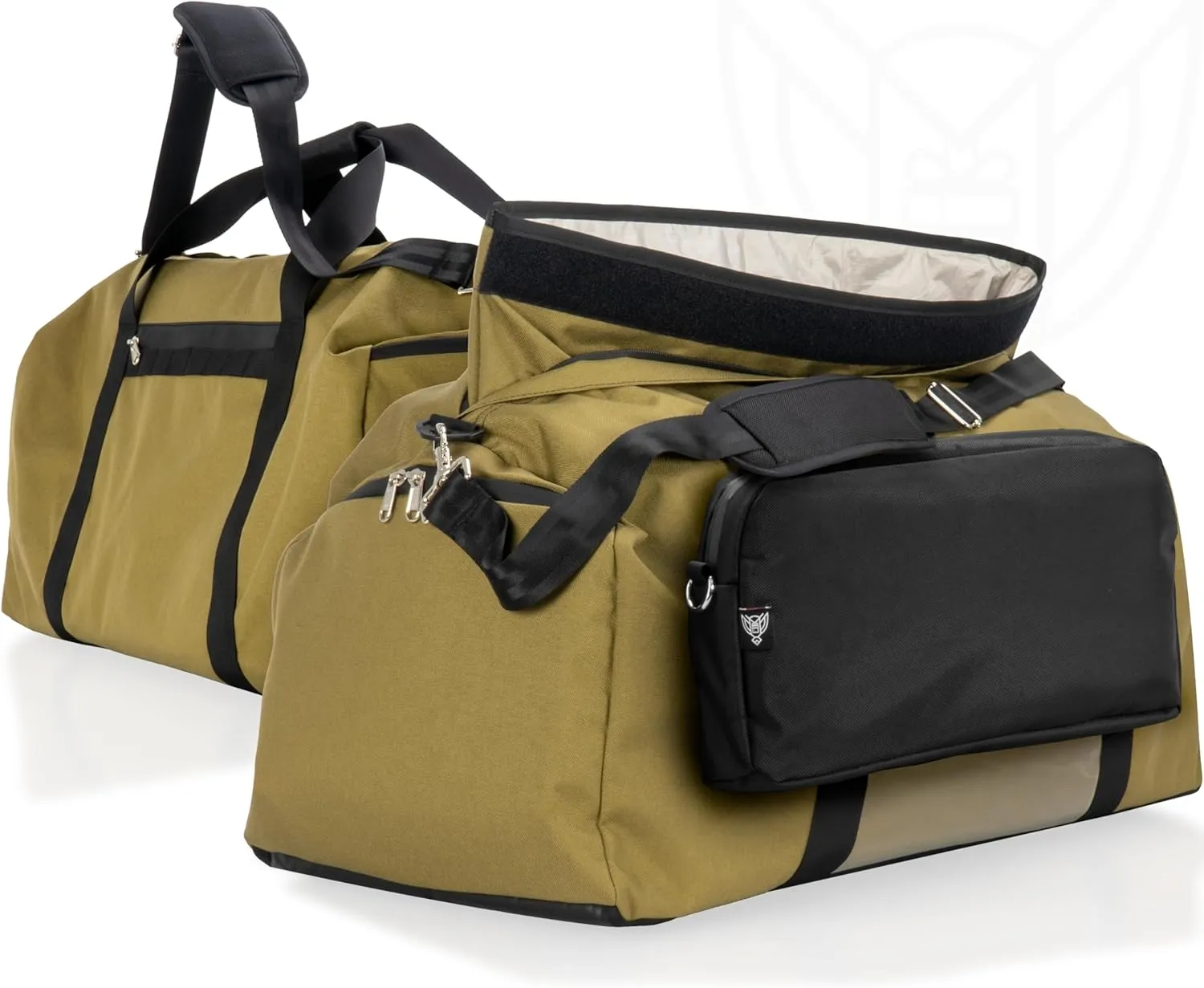 ~ Xecutive Transport Faraday Duffel Bag with Removable XTECH Pouch for Computer Towers and Other Large Electronics ~ Data Security ~ Shoulder Strap Included ~ Coyote Brown
