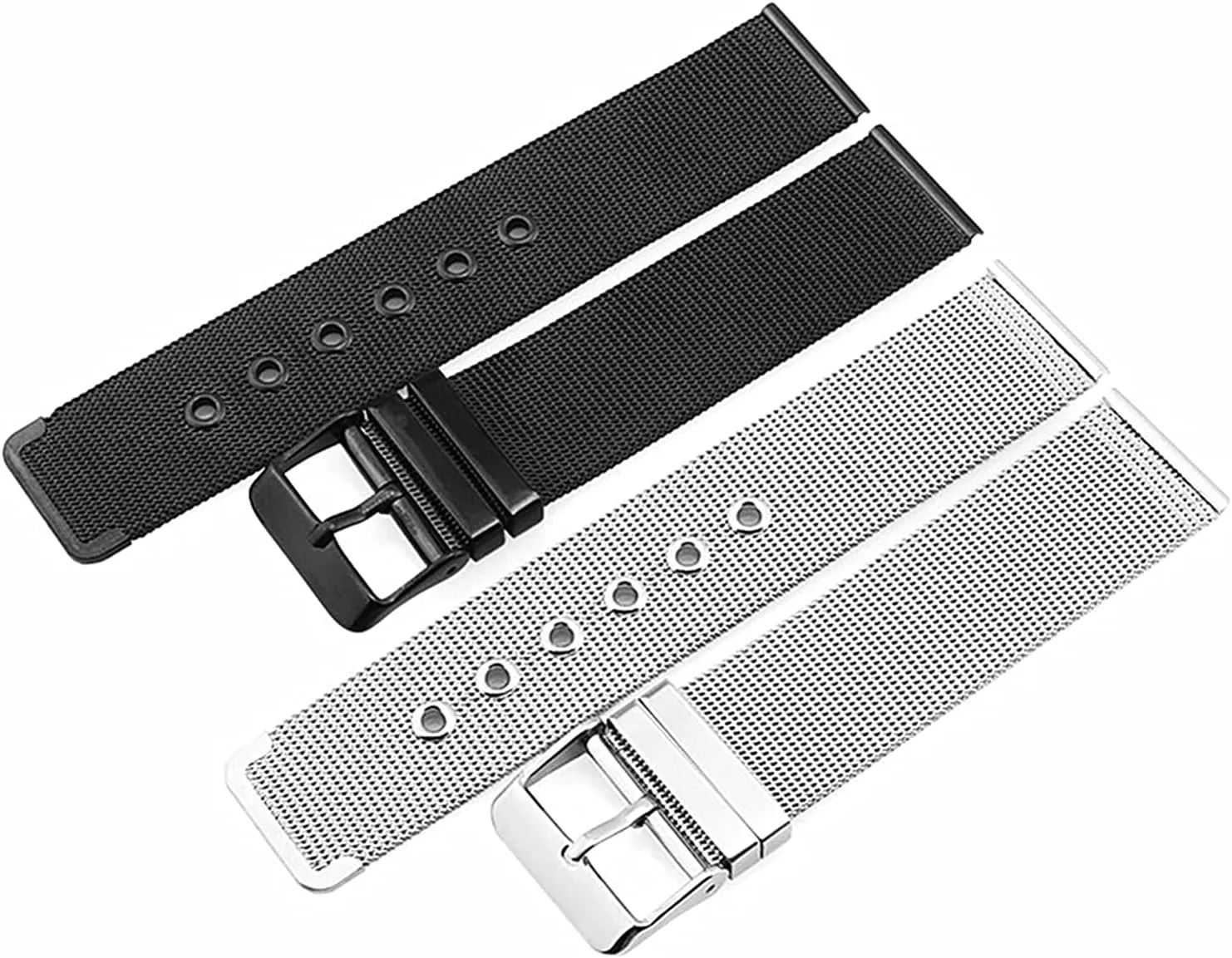 0.4 line watchband Ultra-Thin Stainless Steel Watch mesh Belt pin Buckle Watch Accessories 18 20 22 24mm