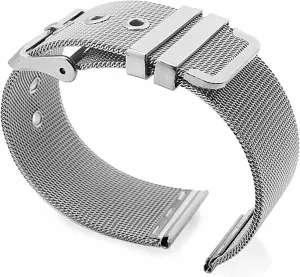 0.4 line watchband Ultra-Thin Stainless Steel Watch mesh Belt pin Buckle Watch Accessories 18 20 22 24mm