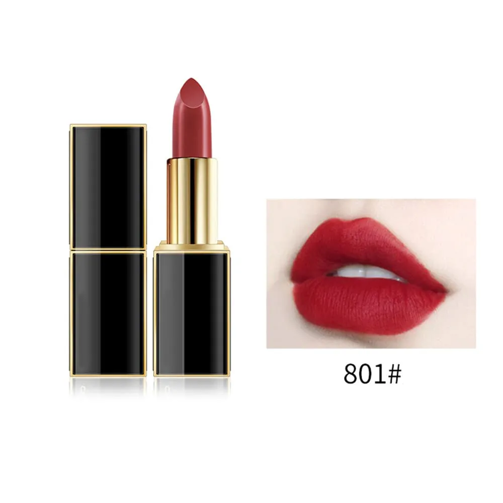 10 Colos Matte Liquid Lipstick, Ladies Matte Liquid Lipstick Long Lasting Waterproof Velvet Red Lipstick Lip Gloss Set Pigmented Lip Makeup for Girls and Women Gift (801#)