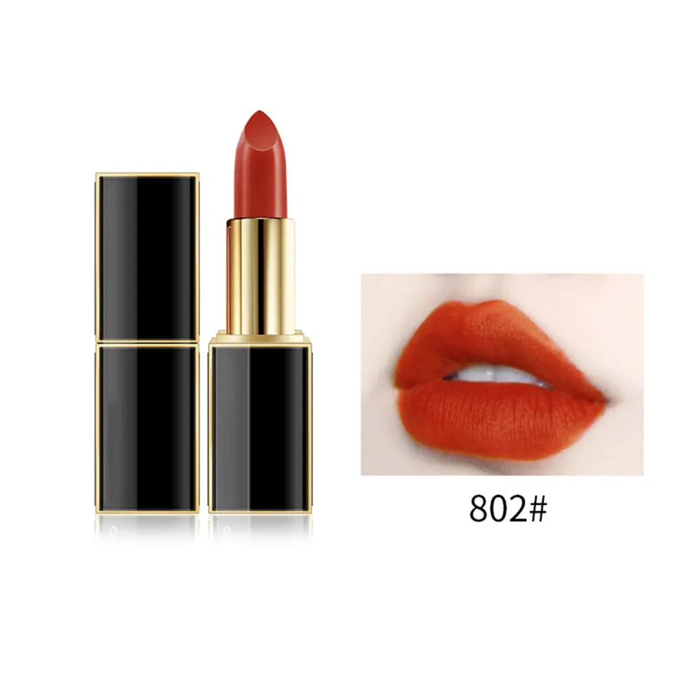 10 Colos Matte Liquid Lipstick, Ladies Matte Liquid Lipstick Long Lasting Waterproof Velvet Red Lipstick Lip Gloss Set Pigmented Lip Makeup for Girls and Women Gift (802#)