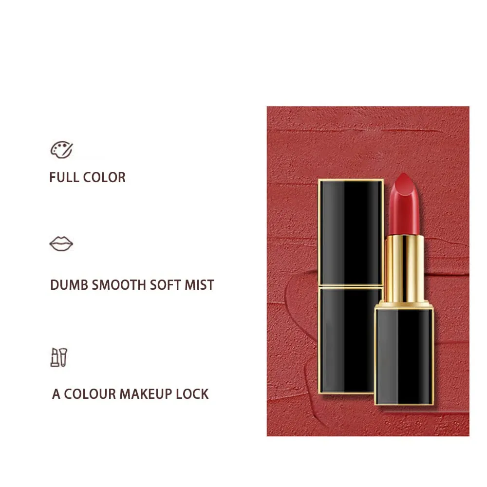 10 Colos Matte Liquid Lipstick, Ladies Matte Liquid Lipstick Long Lasting Waterproof Velvet Red Lipstick Lip Gloss Set Pigmented Lip Makeup for Girls and Women Gift (805#)