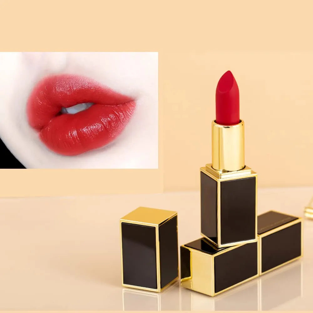 10 Colos Matte Liquid Lipstick, Ladies Matte Liquid Lipstick Long Lasting Waterproof Velvet Red Lipstick Lip Gloss Set Pigmented Lip Makeup for Girls and Women Gift (805#)