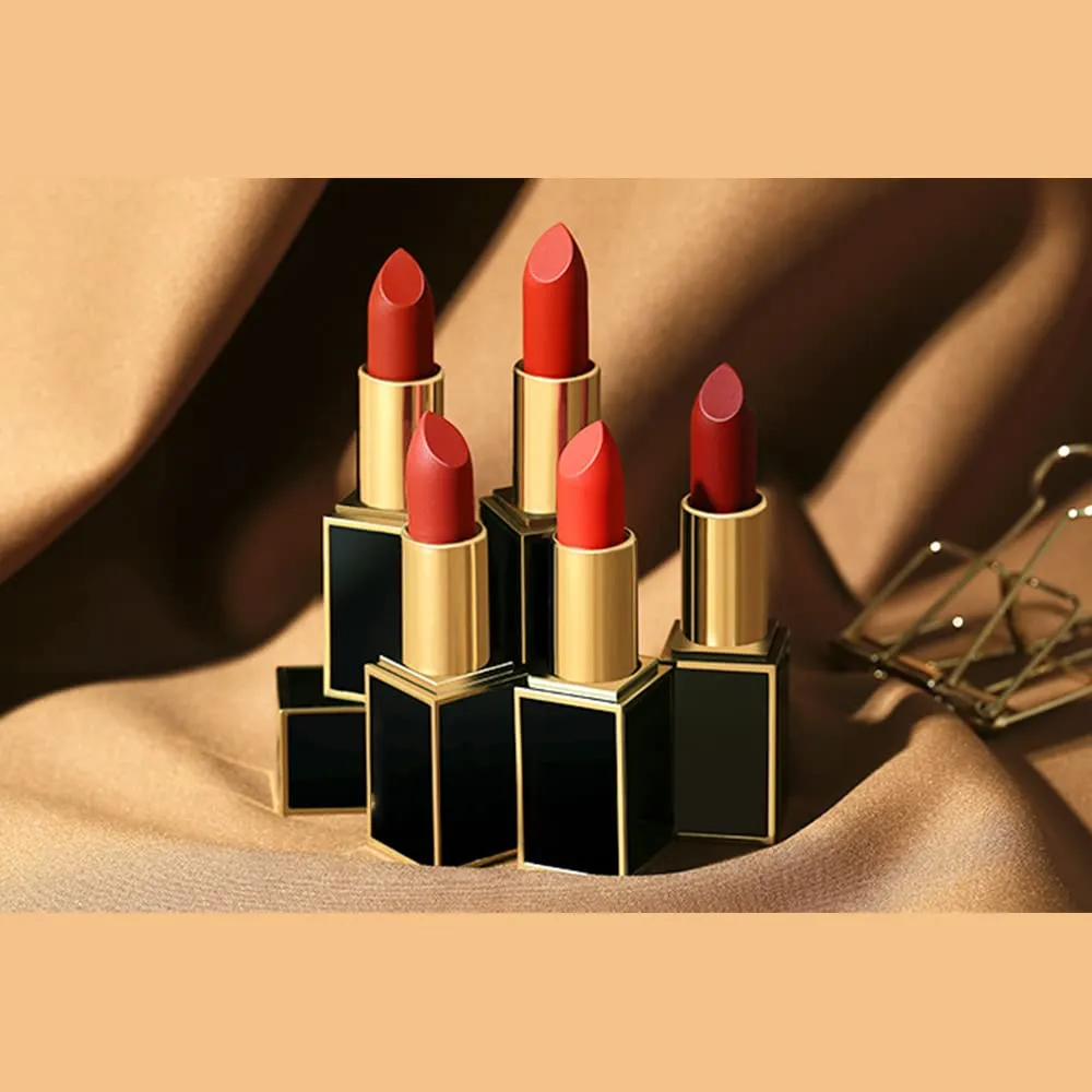 10 Colos Matte Liquid Lipstick, Ladies Matte Liquid Lipstick Long Lasting Waterproof Velvet Red Lipstick Lip Gloss Set Pigmented Lip Makeup for Girls and Women Gift (805#)
