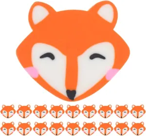 100Pcs Cute Fox Erasers Puzzle Animal Erasers for Classroom Rewards Mini School Party Supplies for Pencil Colored Pencil Marks