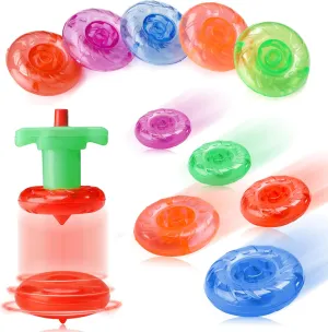 100PCS Mini Spinning Tops Novelty Little Gyroscopes Miniature Top Spinner Small Gyro Bulk Toys for Kids Party Favors Easter Egg Fillers Class Prizes