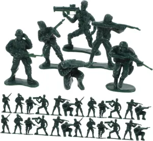 100Pcs Realistic Miniature Soldier Figurines Army Men Models for Sand Table Decor and Role Playing Games Action Figures for Adults