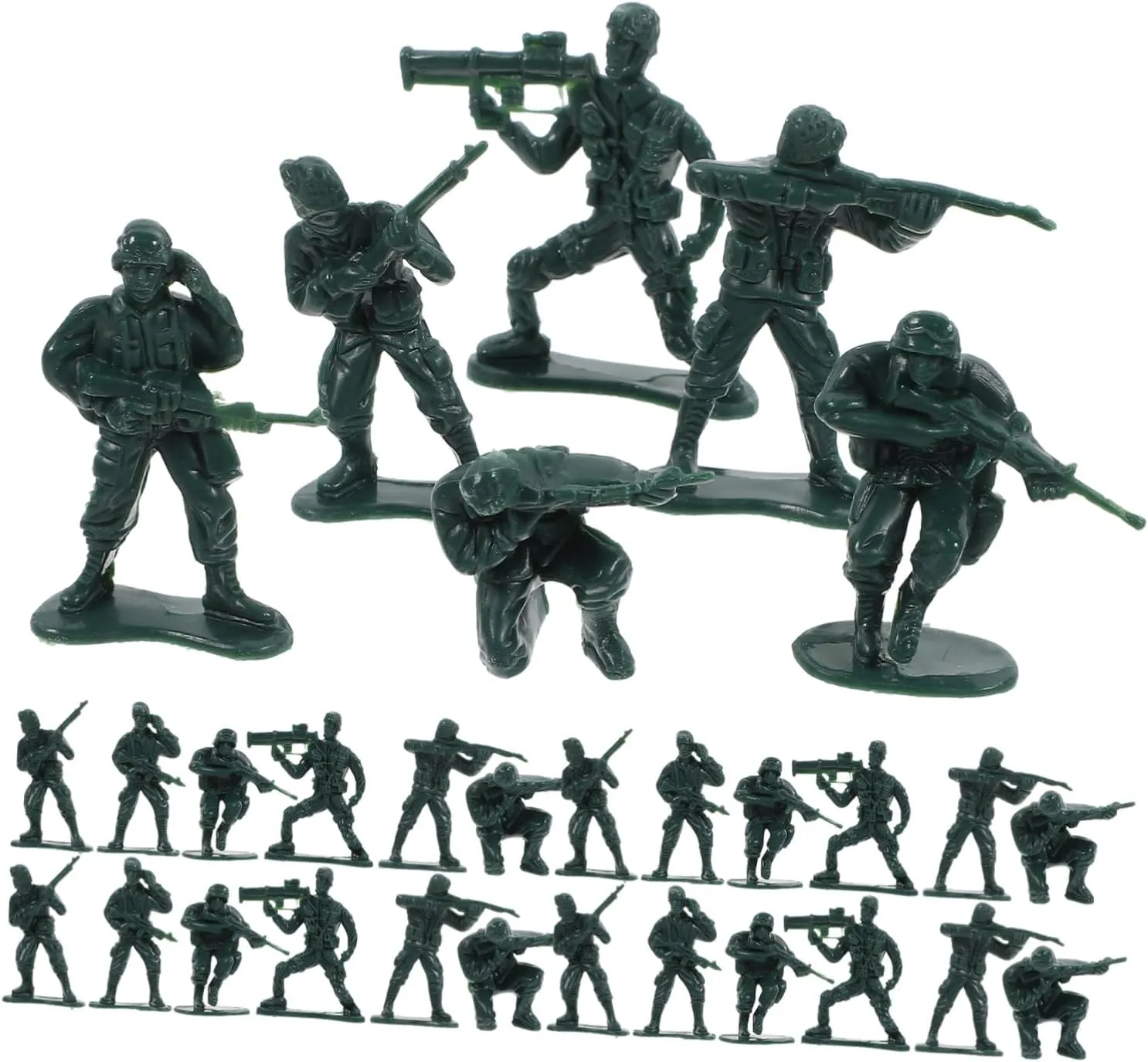 100Pcs Realistic Miniature Soldier Figurines Army Men Models for Sand Table Decor and Role Playing Games Action Figures for Adults