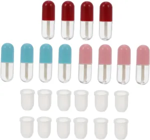 12Pcs Mini Lip Gloss Tube Portable DIY Lip Color Containers for Lotion Durable Sealing Lightweight Space Saving Design Random Colors