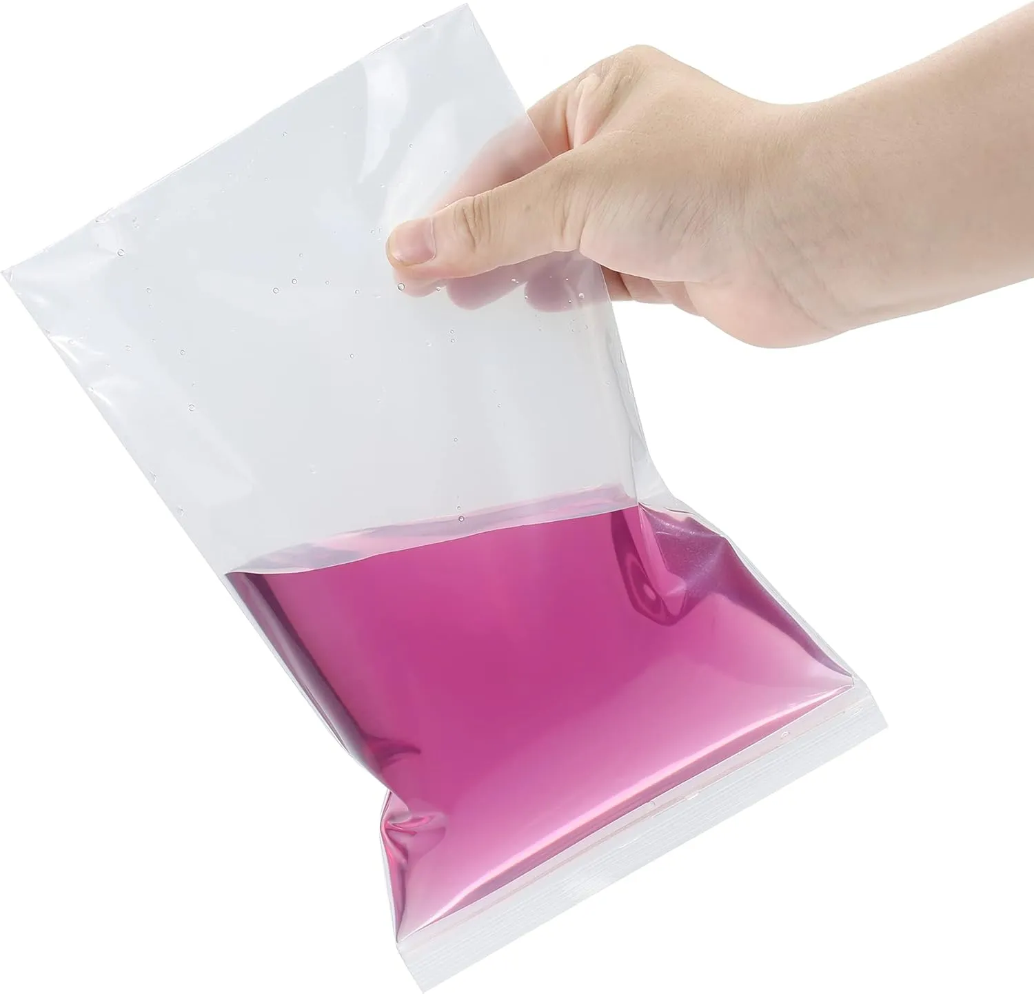 13" x 15" Thick 4 Mil Large 2 Gallon Plastic Bags Clear Resealable Zip Seal Lock Poly Bags Heavy-Duty Zipper Reclosable Baggies Packing Clothing Pants Shoes Toys 20 Pack