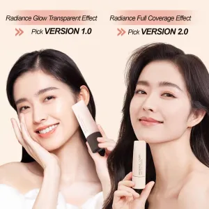 1PC PL Creamy Velvet Foundation Verion 1.0 / Version 2.0, Transparent/Full Coverage Foundation, Create Flawless Makeup Foundation For Dry & Dry Combination Skin (#02, 30g)