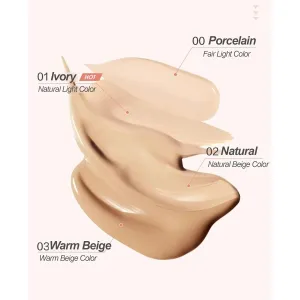 1PC PL Velvet Blur Lasting Foundation, Concealing Air Liquid Foundation, Create Flawless Makeup Foundation For Oily & Oily Combination Skin, 30ml (#00, 30ml)