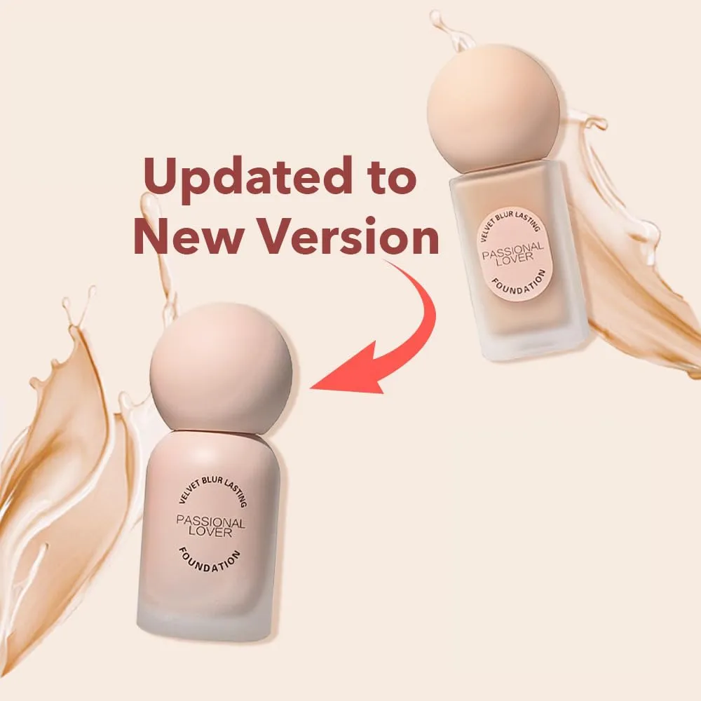 1PC PL Velvet Blur Lasting Foundation, Concealing Air Liquid Foundation, Create Flawless Makeup Foundation For Oily & Oily Combination Skin, 30ml (#01, 30ml)
