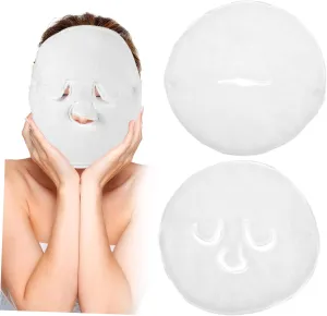 2 Pack Face Mask Towels Warm Compress Mask Steam Towel for Esthetician Hot Cold Compress Facial