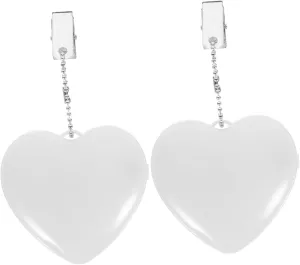 2 Pcs Heart Shaped Touch LED Handbag Lights Luminous Purse Lamps for Night Use Creative Practical Lighting for Reading and Safety