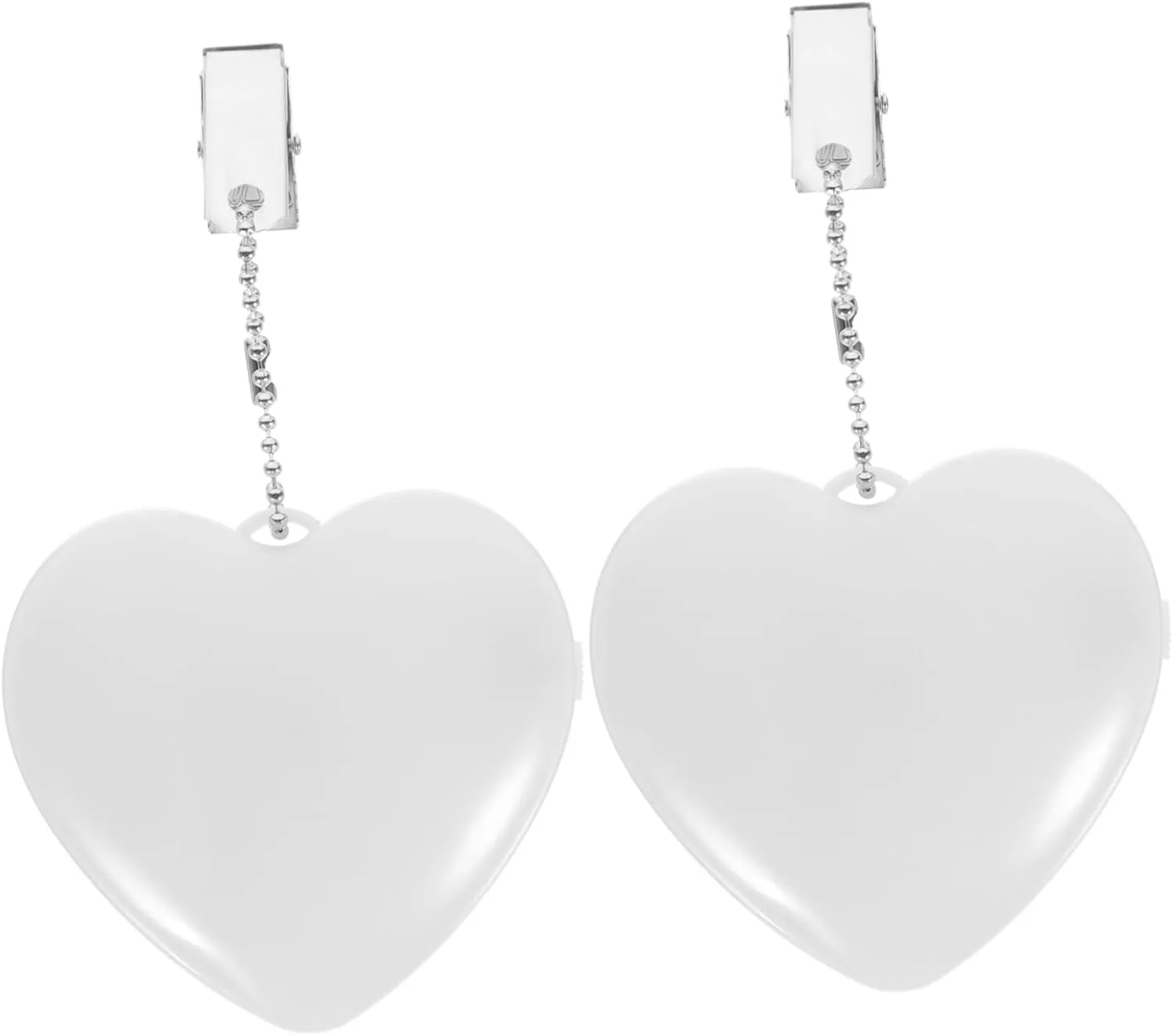 2 Pcs Heart Shaped Touch LED Handbag Lights Luminous Purse Lamps for Night Use Creative Practical Lighting for Reading and Safety