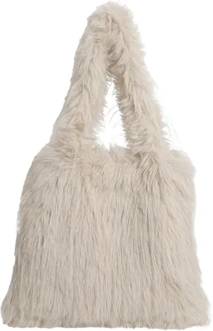 2024 Winter Plush Tote Bag Women Cozy Long Fur Shoulder Bag Soft Fuzzy Tote Fall Winter Purse Magnetic Multiple Colors