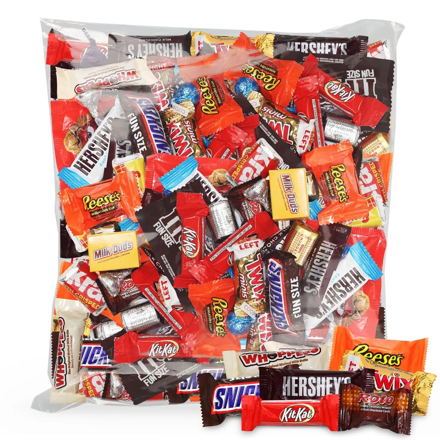 3 Pound Bulk Individually Wrapped Chocolate Candy Variety Pack - Assorted Milk and Dark Chocolate Treats for Parties, Candy Buffets, Gifts & Office Snacks