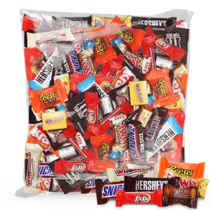 3 Pound Bulk Individually Wrapped Chocolate Candy Variety Pack - Assorted Milk and Dark Chocolate Treats for Parties, Candy Buffets, Gifts & Office Snacks