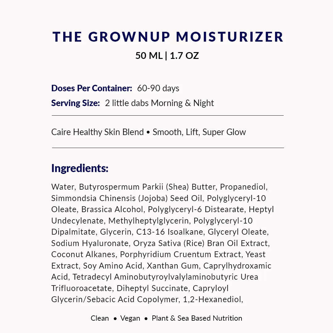 30 Day Trio: Theorem Serum Boost 30mL | 1oz   Mask 40 mL | 1.35oz   Grown Up Moisturizer 15 mL | 0.5oz