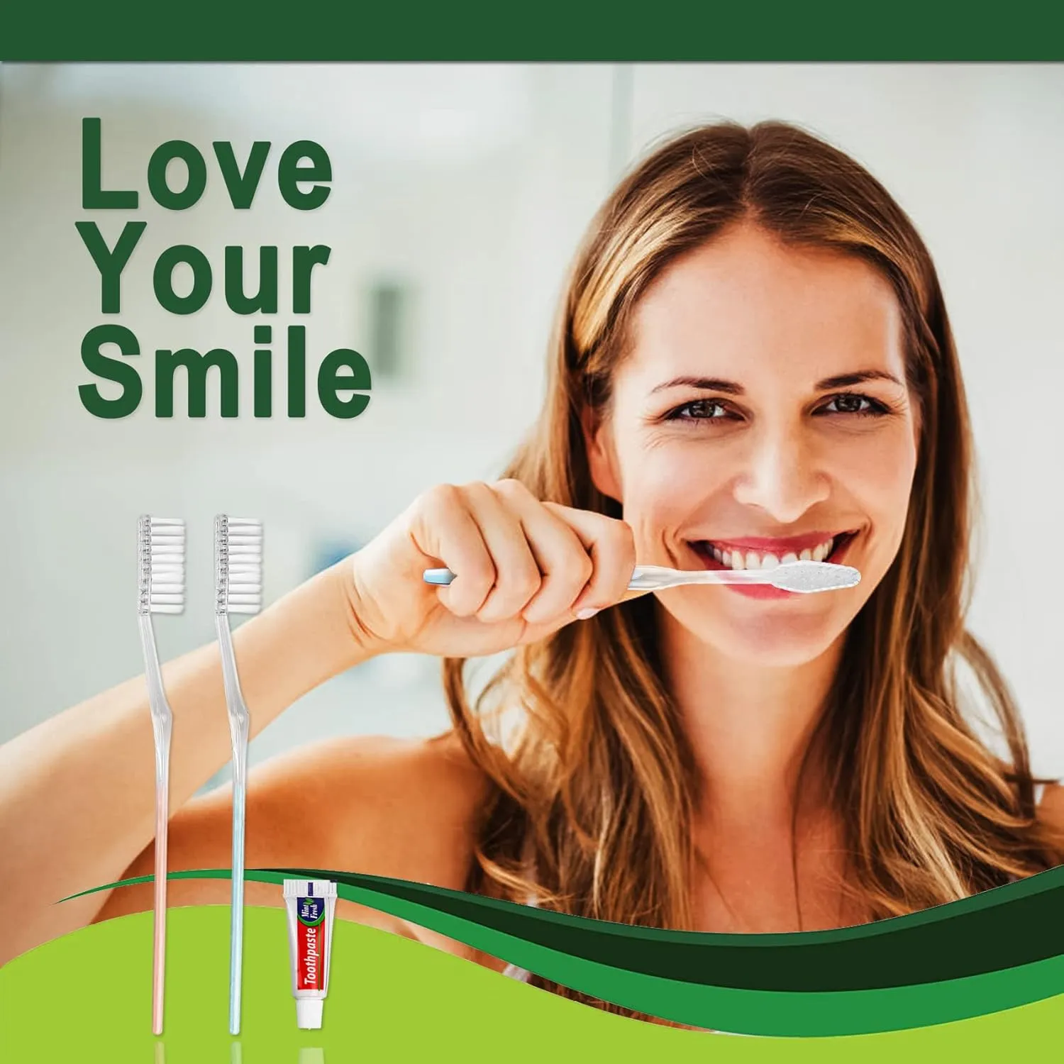 30 Pack Disposable Toothbrushes with Toothpaste, Individually Wrapped Disposable Toothbrushes Bulk Toothbrushes Soft Bristle Manual Disposable Travel Toothbrush Kit