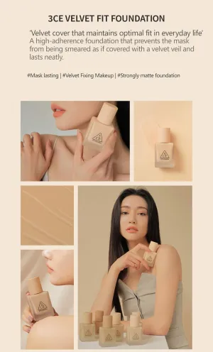 3CE VELVET FIT FOUNDATION (# FAIR)