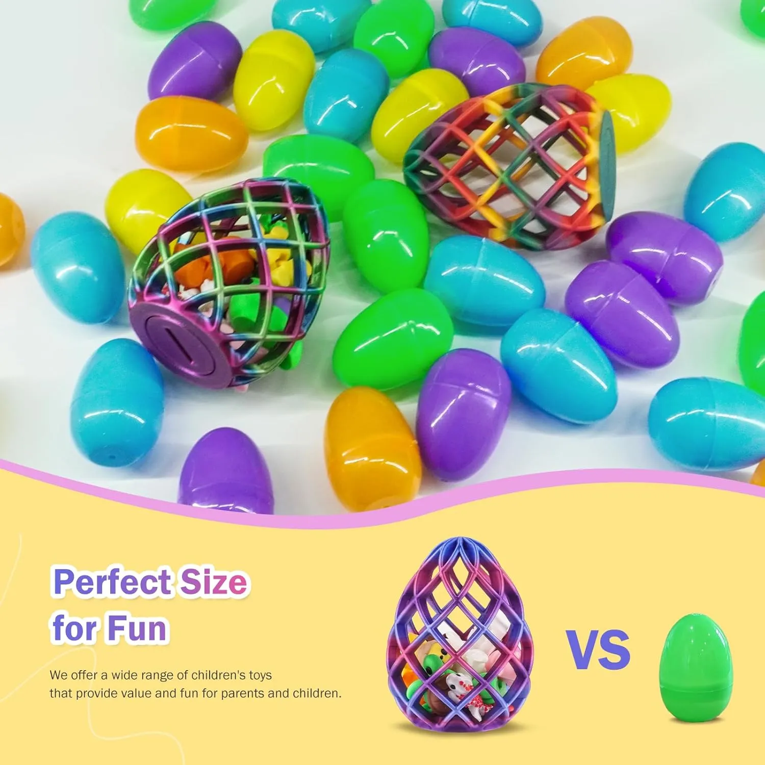 3D Printed Easter Magic Egg – Hollow 3D Printed Egg with 9 Cute Mini Animal Figures – Unique 3D Printed Easter Gift and Decor – Fun Miniature 3D Printed Animals Inside (Twilight Hatchling, 9)