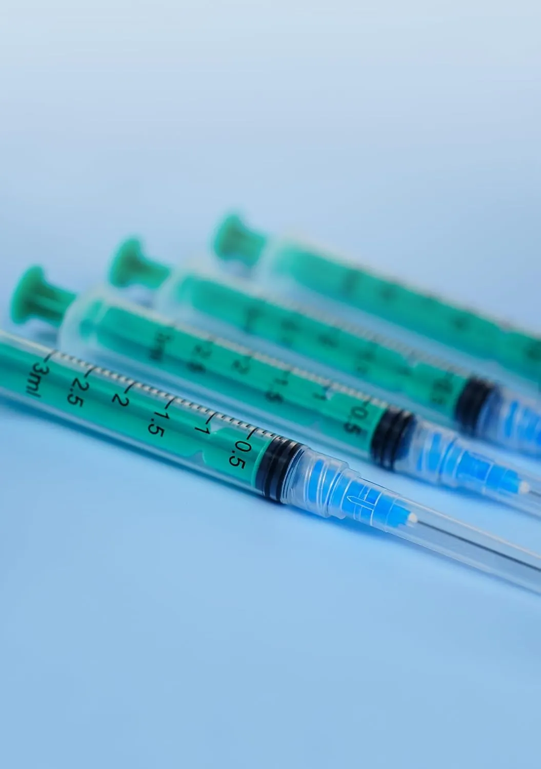 50 Pack 3ml Disposable Syringes with 23Ga 1-Inch, Luer Lock Design, Individually Wrapped for Lab, Scientific, and Industrial Use