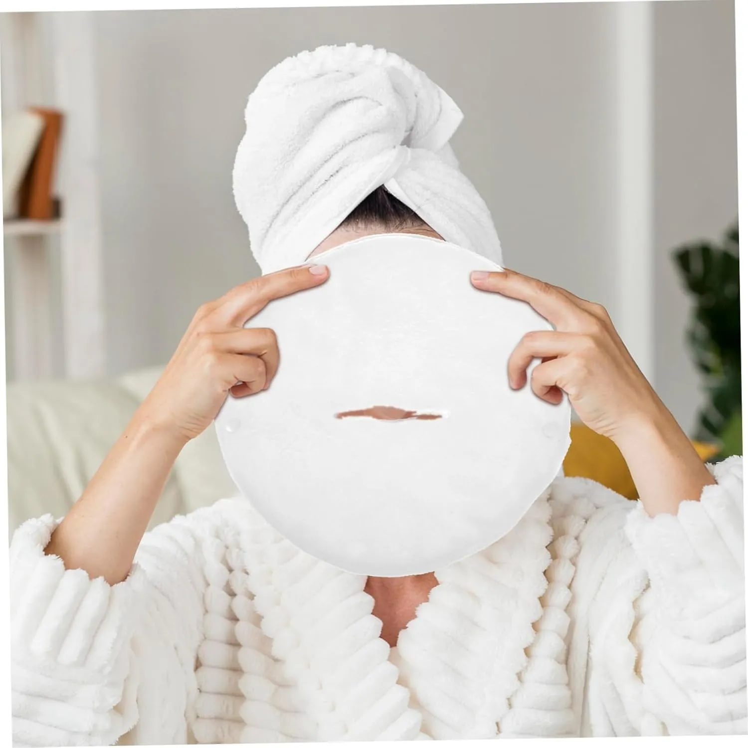 5sets Face Steaming Towel Soft Gentle Spa Facial Colors Face Mask Towel Sets 2pcs*5