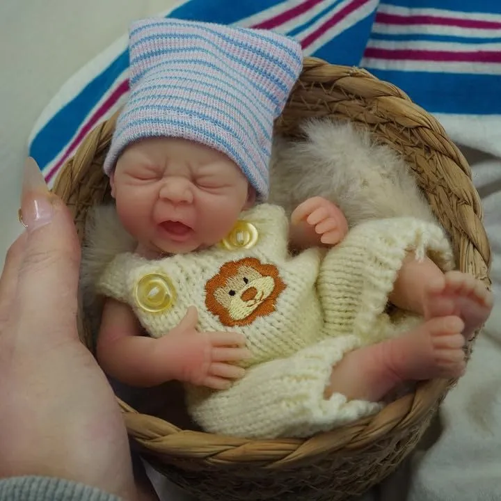 7" Girl Micro Preemie Full Body Silicone Baby Doll Susie Lifelike Mini Reborn Doll