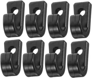 8 Pack J-Shape Hooks for Kayaks Big Hooks for Kayaks Replacement Parts Sturdy Canoe Hooks Professional Lashing Hooks Outdoor Bungee Hooks for Daily Use