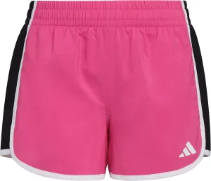 adidas Girls' Elastic Waistband Woven Pacer Gym Running Shorts