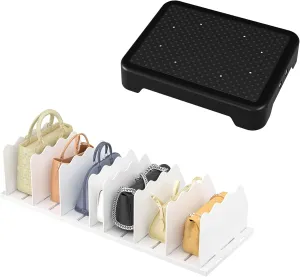 Adjustable Purse Organizers for Closet, Clear Handbag Shelf Dividers Non-Slip Step Stool for Elderly, Indoor/Outdoor Non-Slip Step Platform Assistive Devices for Adults and Elderly