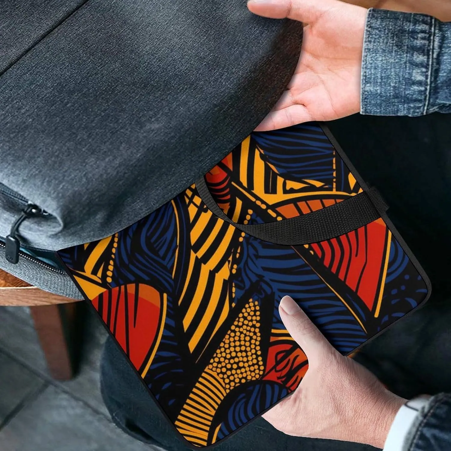 African Wax Pattern Funny Laptop Bag Printed Protective Cover Case Handbag for Laptop/Notebook/Ultrabook 10/12/13/15/17 Inches