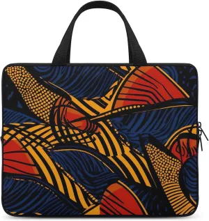 African Wax Pattern Funny Laptop Bag Printed Protective Cover Case Handbag for Laptop/Notebook/Ultrabook 10/12/13/15/17 Inches
