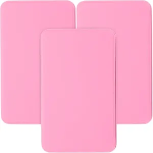 Alipis Chic Pink Tin Boxes Lid 3 Pack Rectangle Tinplate Candy Storage Boxes for Wedding and