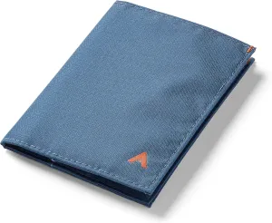 Allett Original Wallet, Indigo Blue | Nylon, RFID Blocking, Thin Bifold, Minimalistic, Front Pocket | Holds 4-24  Cards, Bills, Receipts | Wallets for Men & Women