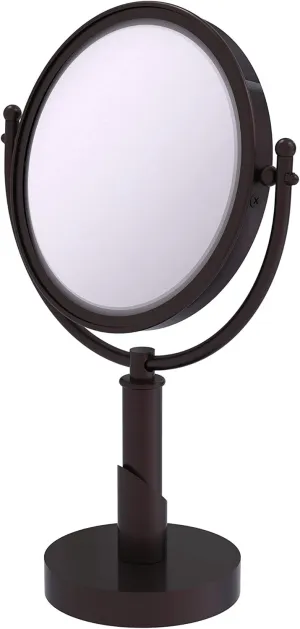 Allied Brass SH-4/5X Soho Collection 8 Inch Vanity Top 5X Magnification Make-Up Mirror, Antique Bronze