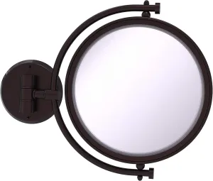 Allied Brass WM-4/5X 8 Inch Wall Mounted 5X Magnification Make-Up Mirror, Antique Bronze