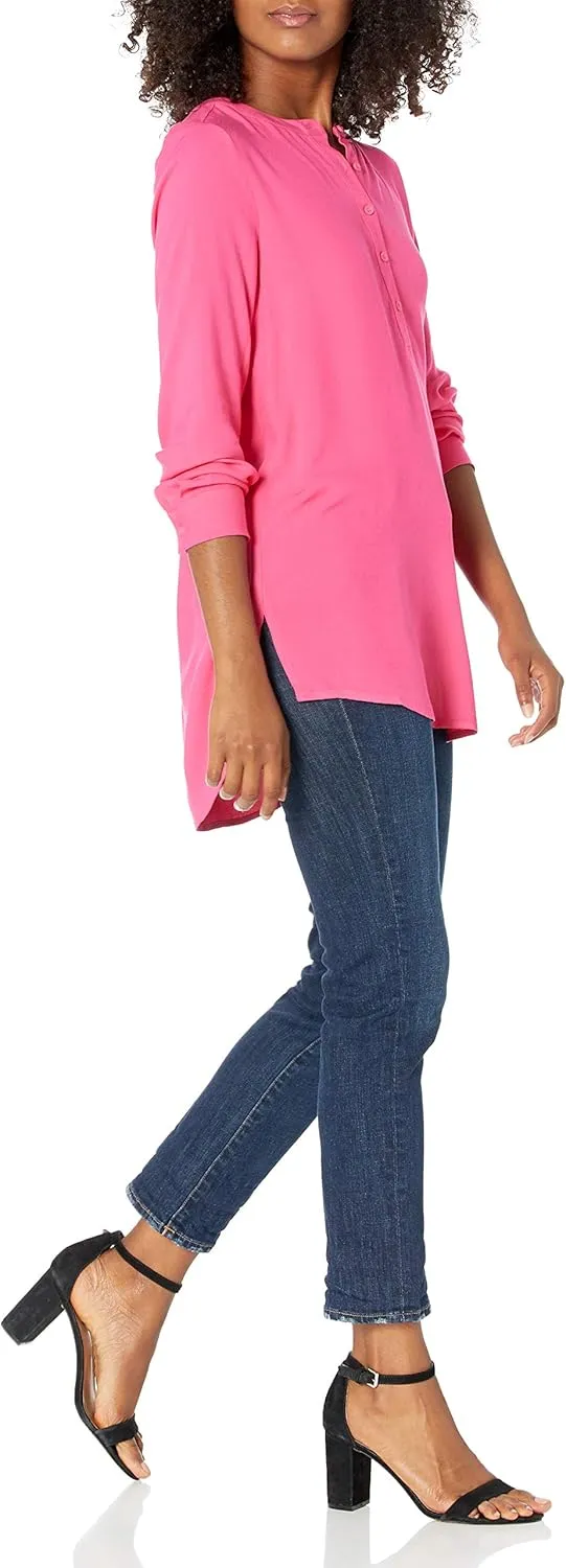 Amazon Essentials Women's Long-Sleeve Woven Blouse