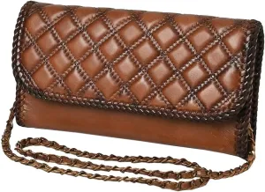 American Darling Cross Body I Hand Tooled Hair-On Genuine Leather Women Bag Western Handbag Purse Girls Brown |
