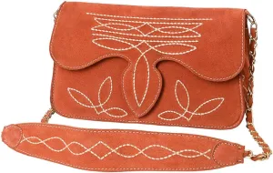 American Darling Suede Bag Genuine Leather Clutch Bag