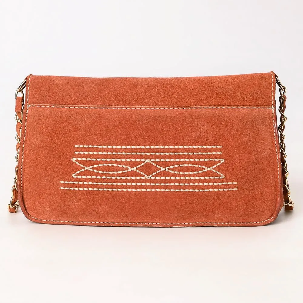 American Darling Suede Bag Genuine Leather Clutch Bag