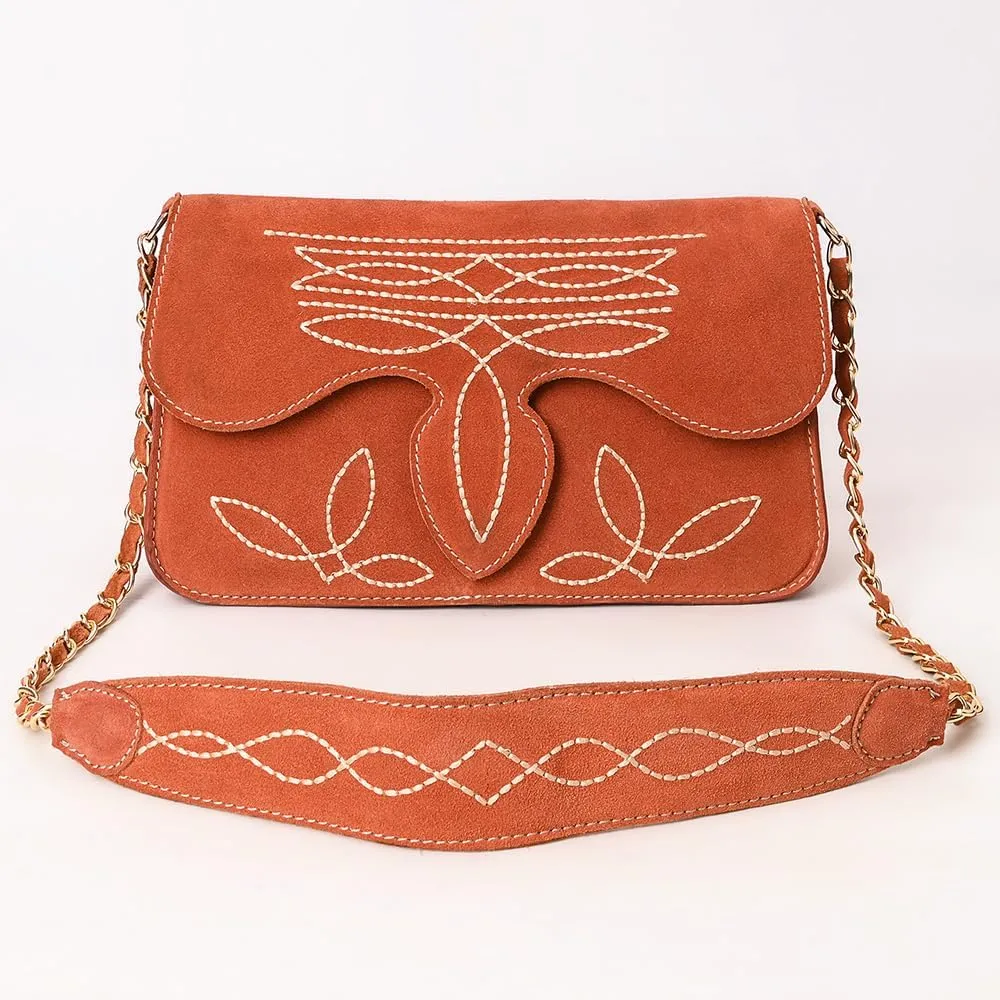 American Darling Suede Bag Genuine Leather Clutch Bag