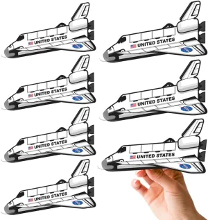 ArtCreativity Space Shuttle Gliders, Set of 24, Flying Toys for Boys & Girls, Made of Foam Material, Outdoor Toys for Children, Outer Space Party Favors for Kids, Great for Indoor & Outdoor Play