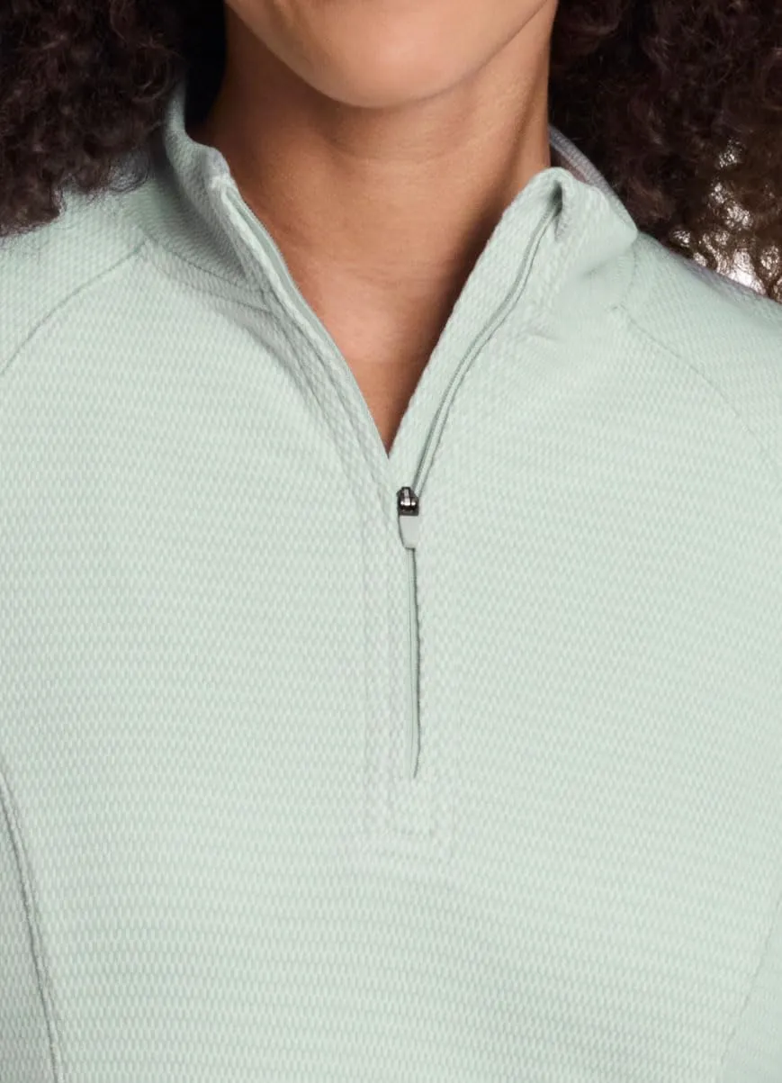 Avalanche Women's 1/4 Zip Pullover, Lightweight Hiking Partial Zip Mock Neck Top